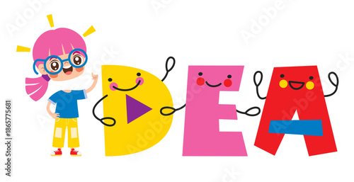 Creative And Positive Thinking Illustration