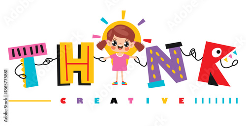 Creative And Positive Thinking Illustration