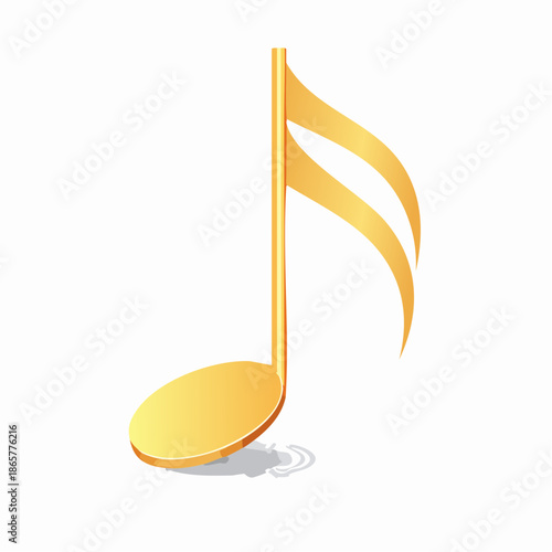 golden music note