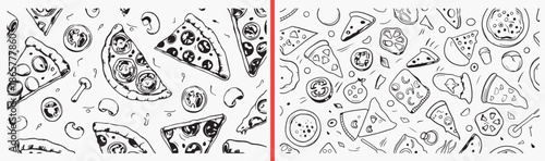 food line art illustration, snack doodle drawings, hand drawn food clipart, cute food sketch set, bakery food illustration, dessert line art icons, food doodle collection, kitchen illustration pack, f