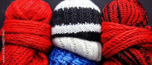 Cozy Knit Hats and Scarves in Vibrant Colors for Winter Fashion