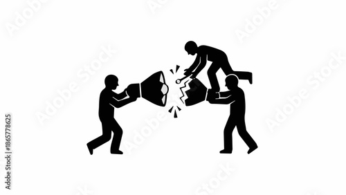 Teamwork to break down barriers and achieve a common goal