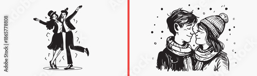 romantic couple icons, love portrait illustration, cartoon boyfriend girlfriend, couple avatar drawings, relationship character pack, hand drawn couple faces, cute romance icons, wedding couple portra