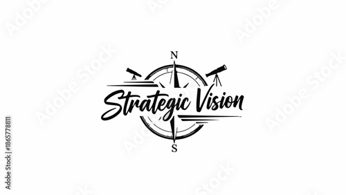 Compass graphic symbolizing strategic vision and direction for business success