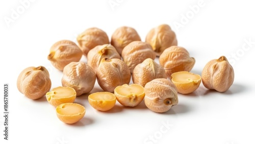 Chickpeas Isolated on White