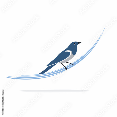 blue bird on a branch