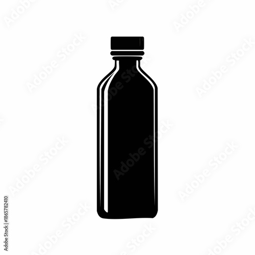 empty bottle isolated on white