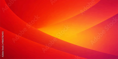 Red abstract background design featuring a vibrant orange and yellow wave pattern with gold gradient lines and a fire energy vector texture for a modern art wallpaper backdrop