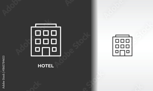 Hotel Vector, Icon Or Logo Sign Isolated Symbol Illustration