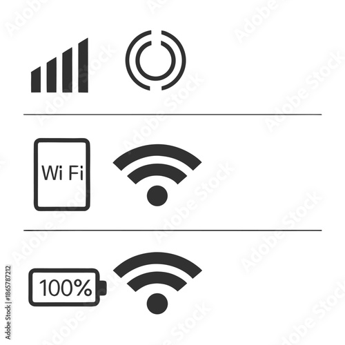 wireless network icons