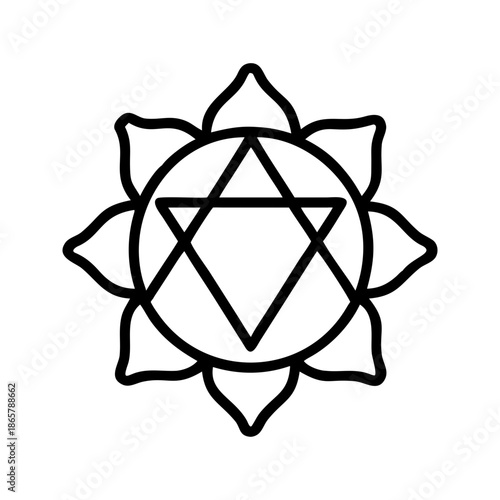 Harmonious Anahata Icon  Embrace Your Heart Chakra Energy
