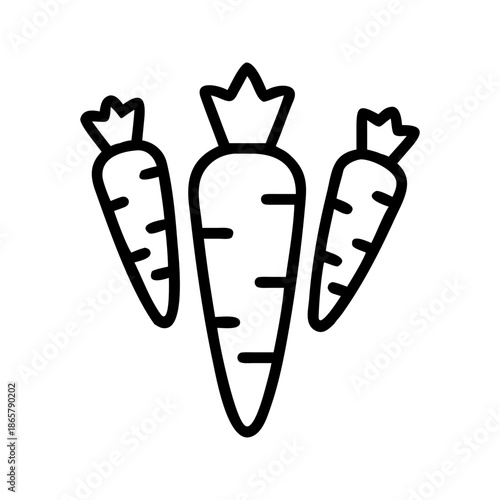 Vibrant Carrot Icons  Fresh and Whimsical Designs for Your Projects