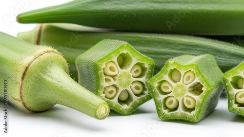 Okra Pods Cross Section