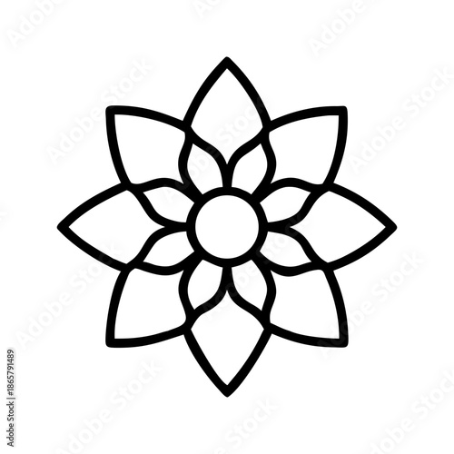 Intricate Mandala Icon  A Fusion of Art and Spirituality