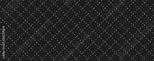 Black and white seamless polka dot pattern vector