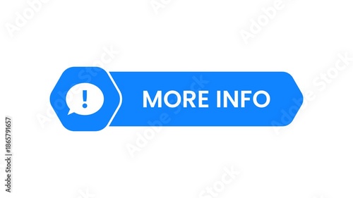 Animated more info button with exclamation mark