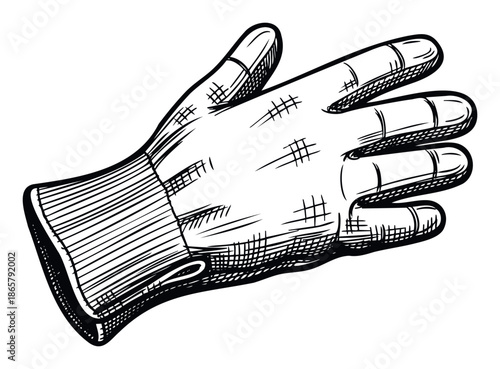 Durable safety work glove providing reliable hand protection for various manual labor tasks, perfect for gardening, construction, and handyman project resources.