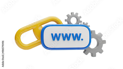 WWW. link icon with gears