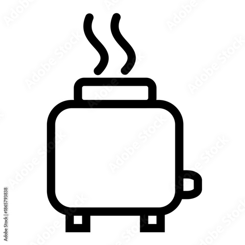 Breakfast icon set in the morning