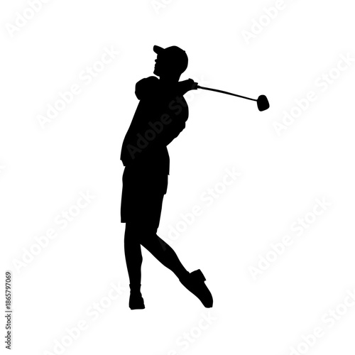 golf player silhouette