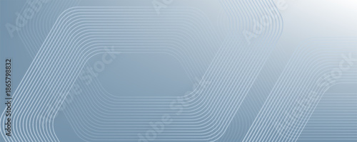 Abstract hexagon lines on gray background. Geometric stripe line art design for poster, brochure, cover, website, banner.