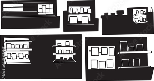 Architectural floor plan designs and building layouts