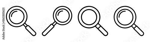 Find search magnifying glass icon vector illustration search engine optimization tool graphic design element