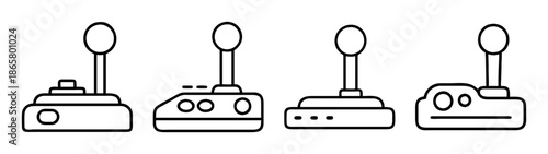 Collection of walkie talkies vector illustration, portable radio communication device clipart design