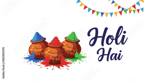 Vibrant holi celebration happy holi festival of colors