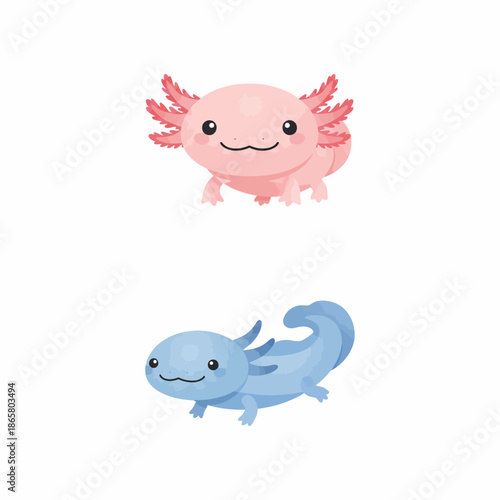 Vibrant Axolotl in Its Natural Habitat - A Unique Aquatic Creature