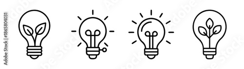Light bulb drawing eco energy save electricity idea innovation creative solution vector art design