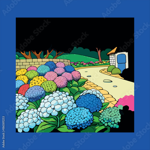 Baroque terraced garden of borromeo palace facing lake maggiore isola bella one of the bor