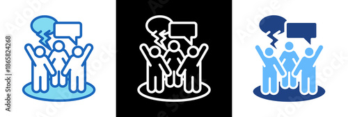 Social Action triplestyle icon
