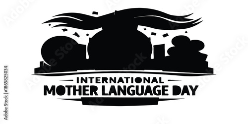 Vintage cartoon silhouette of a farm animal horse vector illustration for a design icon label or banner sign