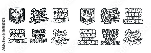 Power grows from discipline logos