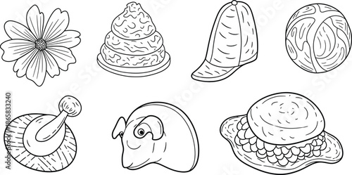 Dieting, healthy lifestyle, weight loss concept. Woman cartoon character standing choosing between healthy and unhealthy food Fastfood vs balanced menu vector