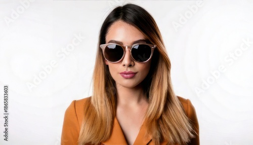 Wallpaper Mural Woman Wearing Sunglasses with Ombre Hair. Torontodigital.ca