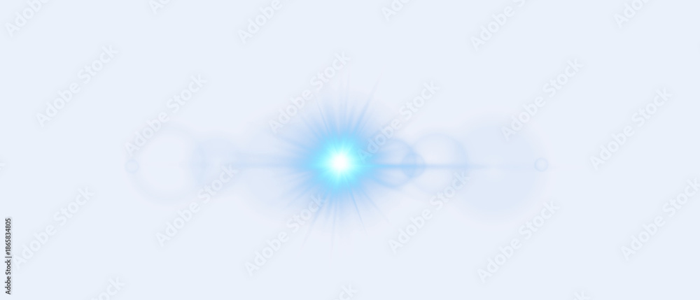 Obraz premium Abstract blue light glow background, digital energy burst, futuristic technology flare, soft neon illumination, minimal modern design, innovation concept