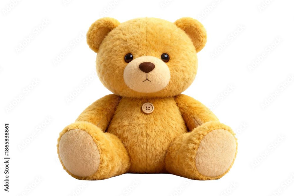 Fototapeta premium Cute Brown Plush Teddy Bear Stuffed Toy