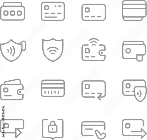 E-commerce & Online Shopping,odern E-commerce Payment Icons for Online Stores and Checkout Pages