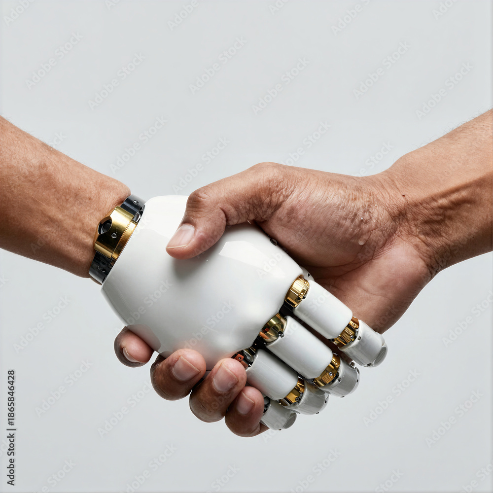 Human Hand Shaking with Robotic Hand