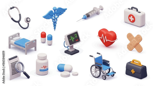 Medical Icons Collection Health and Medicine Symbols for Various Uses