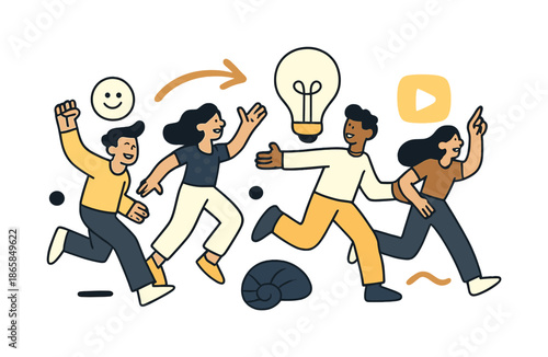 Fossils on Ancient Ocean Floor. Ancient ocean floor. Fossilized shells and trilobites lie scattered across cracked stone, traces of a vibrant marine past.