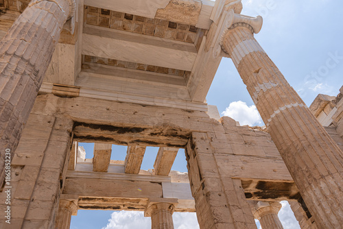 Ruins of Athenian Acropolis in Athens