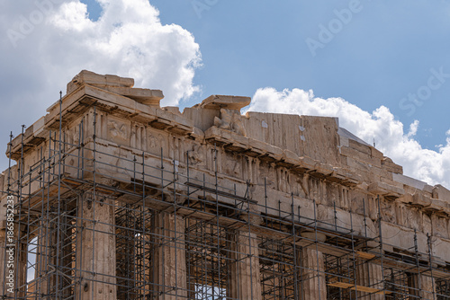 Colums of the Parthenon in Athenian Acropolis