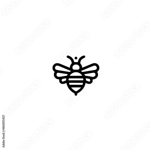 Bee Icon Vector Artwork Representing Nature Ecology and Creative Wildlife Artistic Inspiration