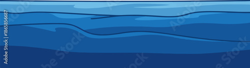 Abstract wavy layers of deep blue and lighter blue, representing underwater movement