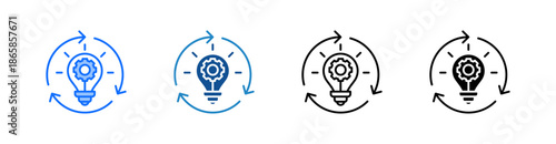 Reinvention Multiple Style Icon Set 