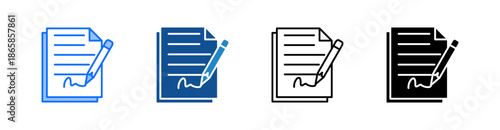 Signature Multiple Style Icon Set 