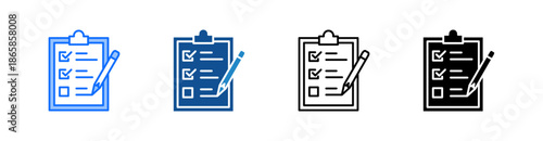 Survey Multiple Style Icon Set 